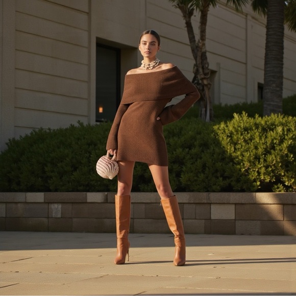 cult gaia Dresses & Skirts - NWT Cult Gaia Sophie Sweater Dress Size L $430